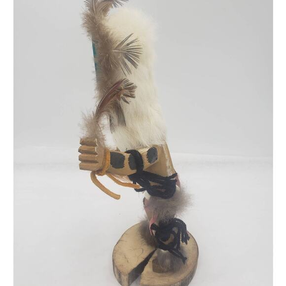 Vintage Kachina Doll Masked Sun Face Signed Sherman Handcrafted 11" Tall - Picture 11 of 11